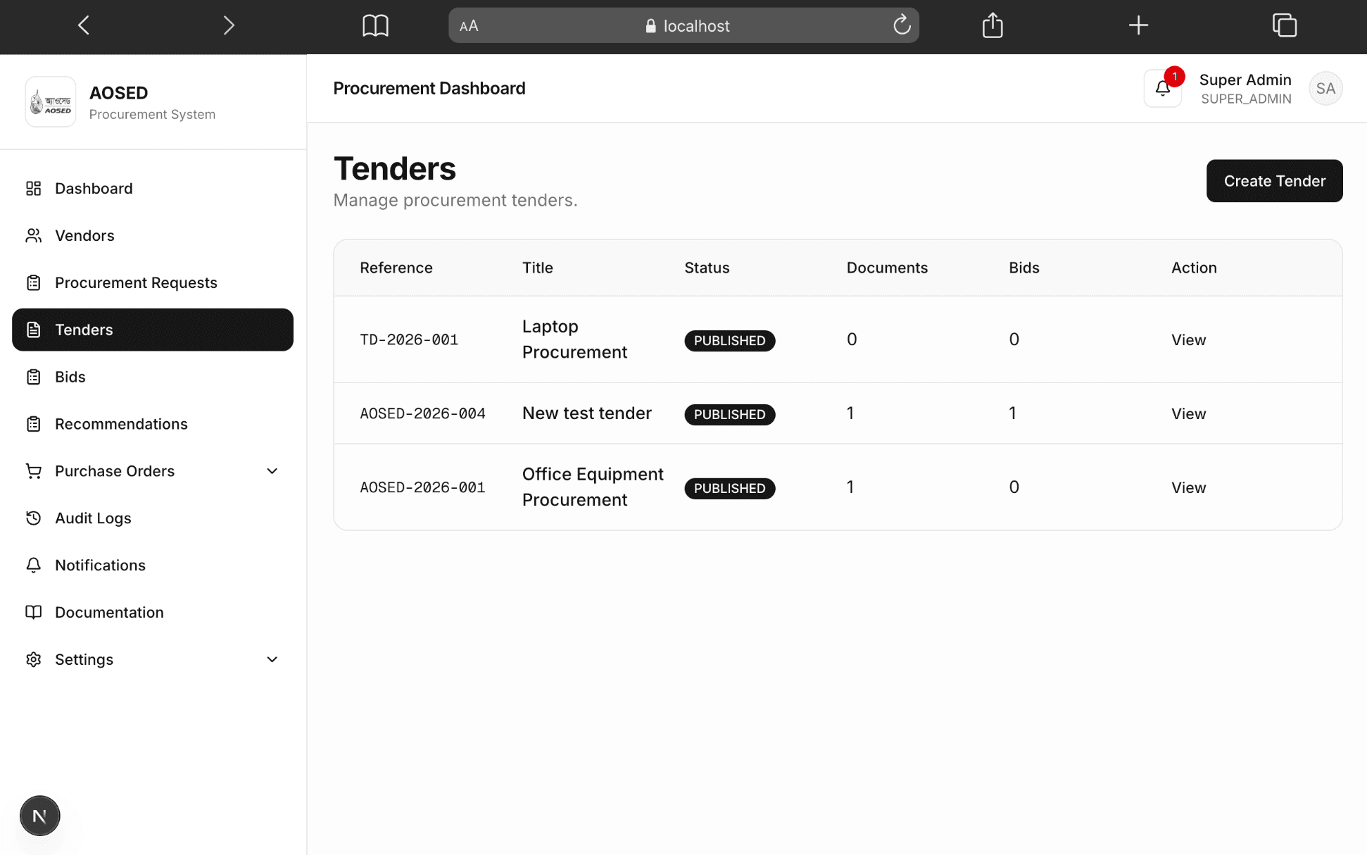 Procurement Management System hero