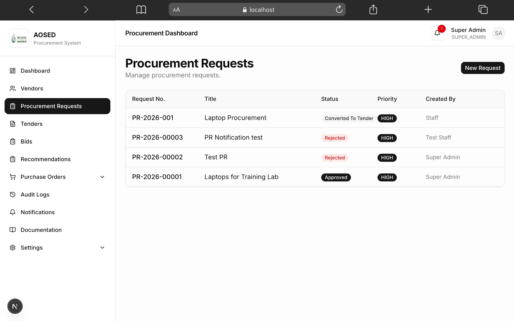 Procurement Management System gallery image 9