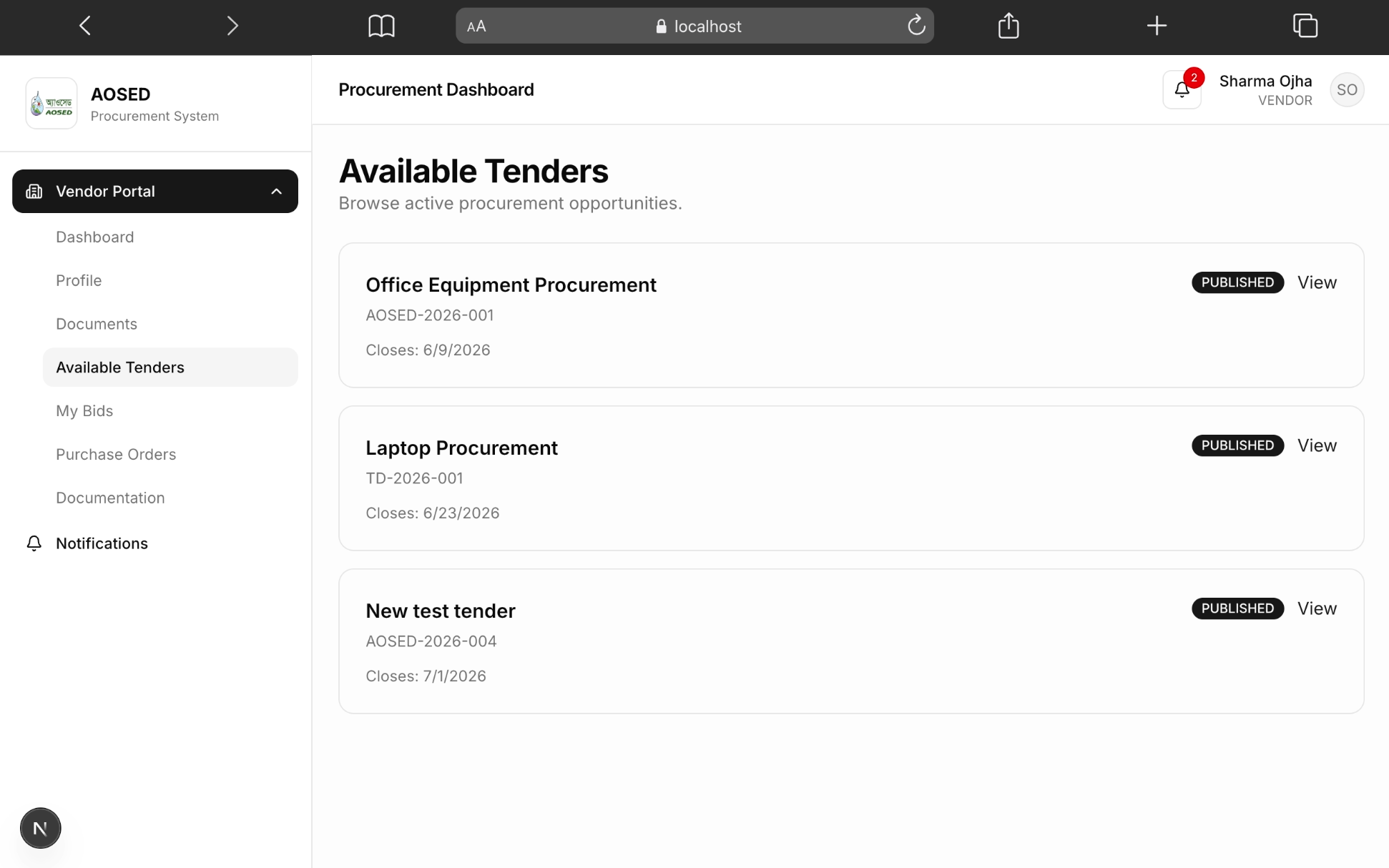 Procurement Management System gallery image 5