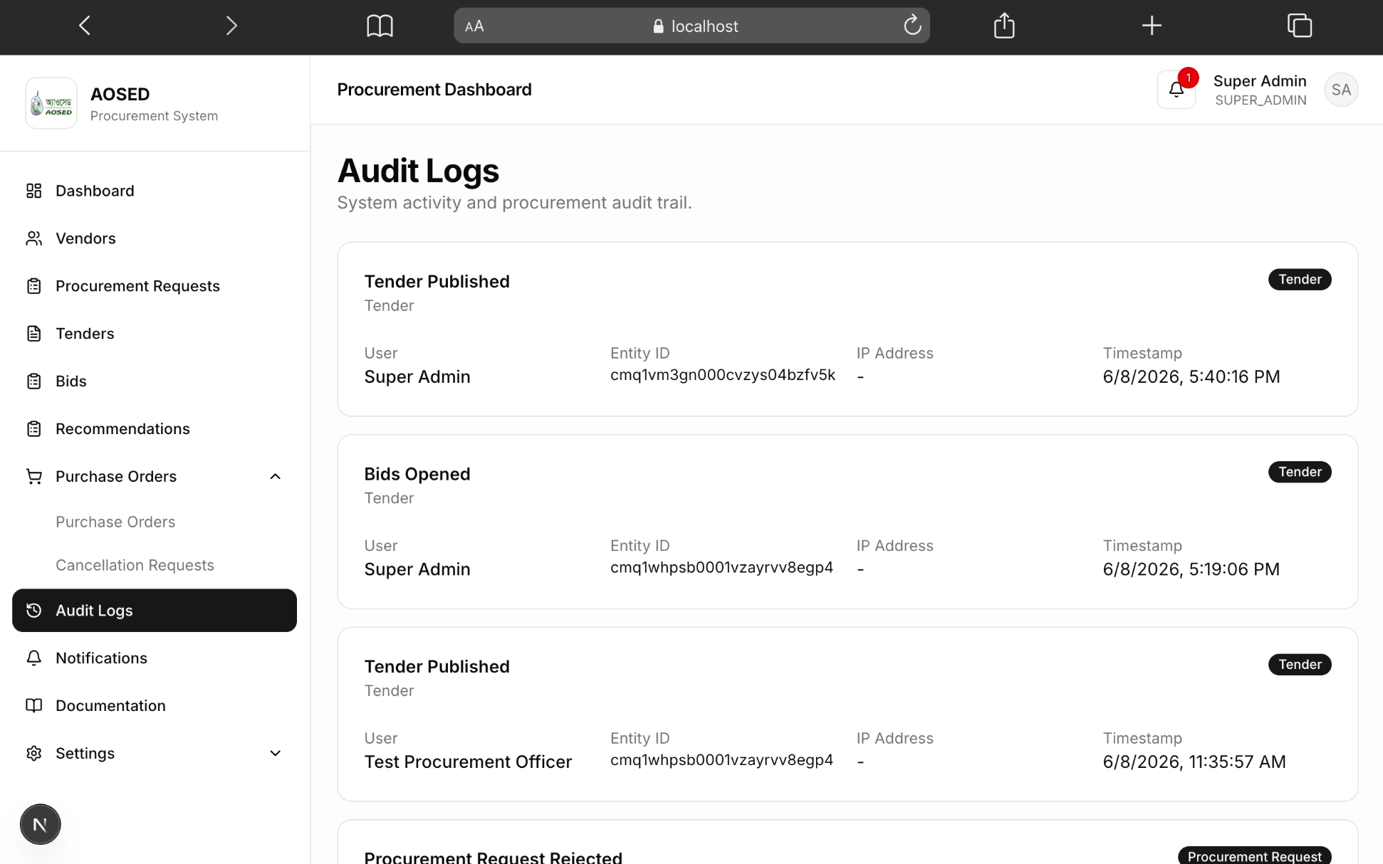 Procurement Management System gallery image 7